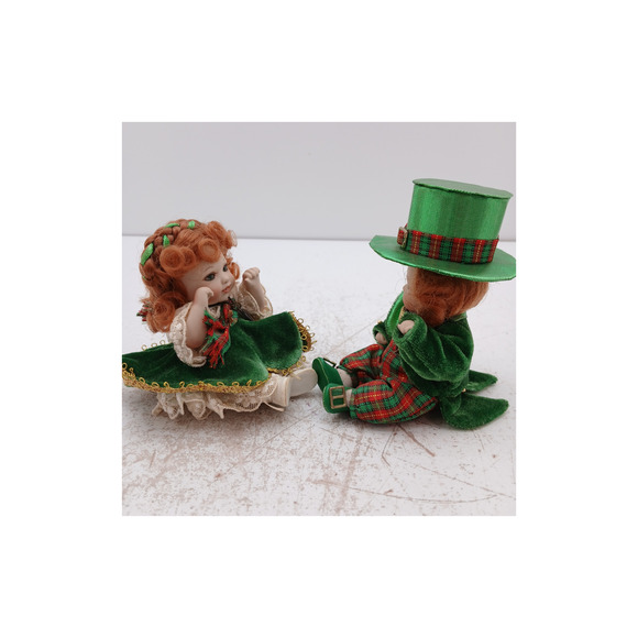 Marie Osmond St. Paddy & His Bonnie Lass Dolls W/ COA Porcelain Collectible Doll - Picture 5 of 9